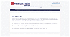 Desktop Screenshot of americansurg.com