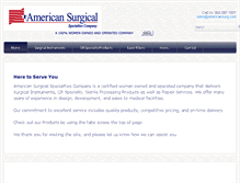 Tablet Screenshot of americansurg.com